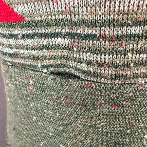 VINTAGE 70s Sleeveless A-Line Sweater Dress Small - Picture 13 of 16